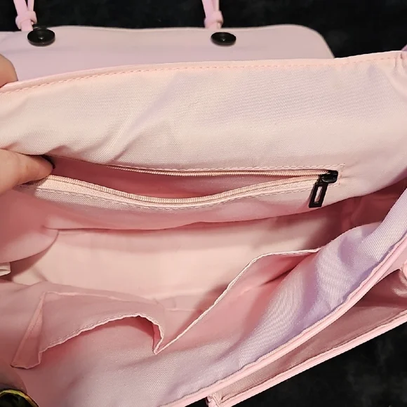 Blackcraft Pink Crossbody Bag with Pentagram Accents - Picture 4 of 6